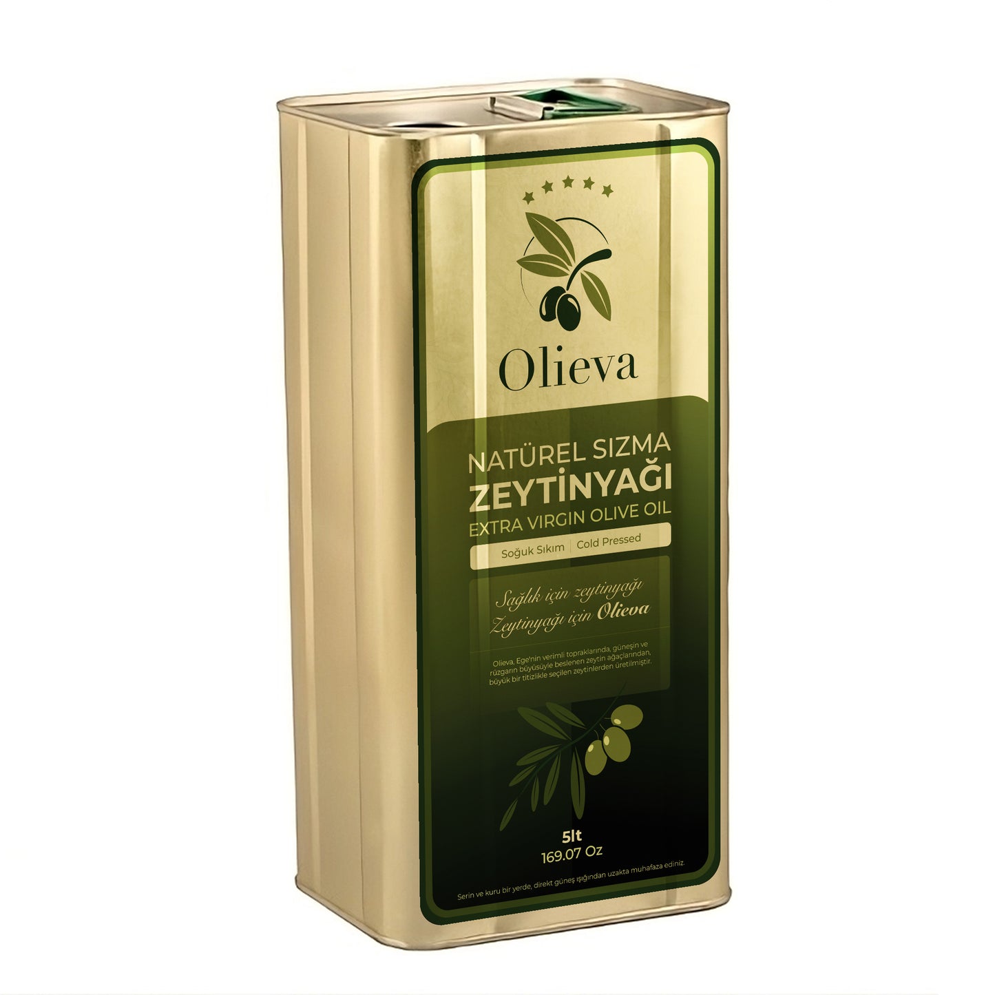 Olieva 5 Lt Naturel Sızma Zeytinyağı