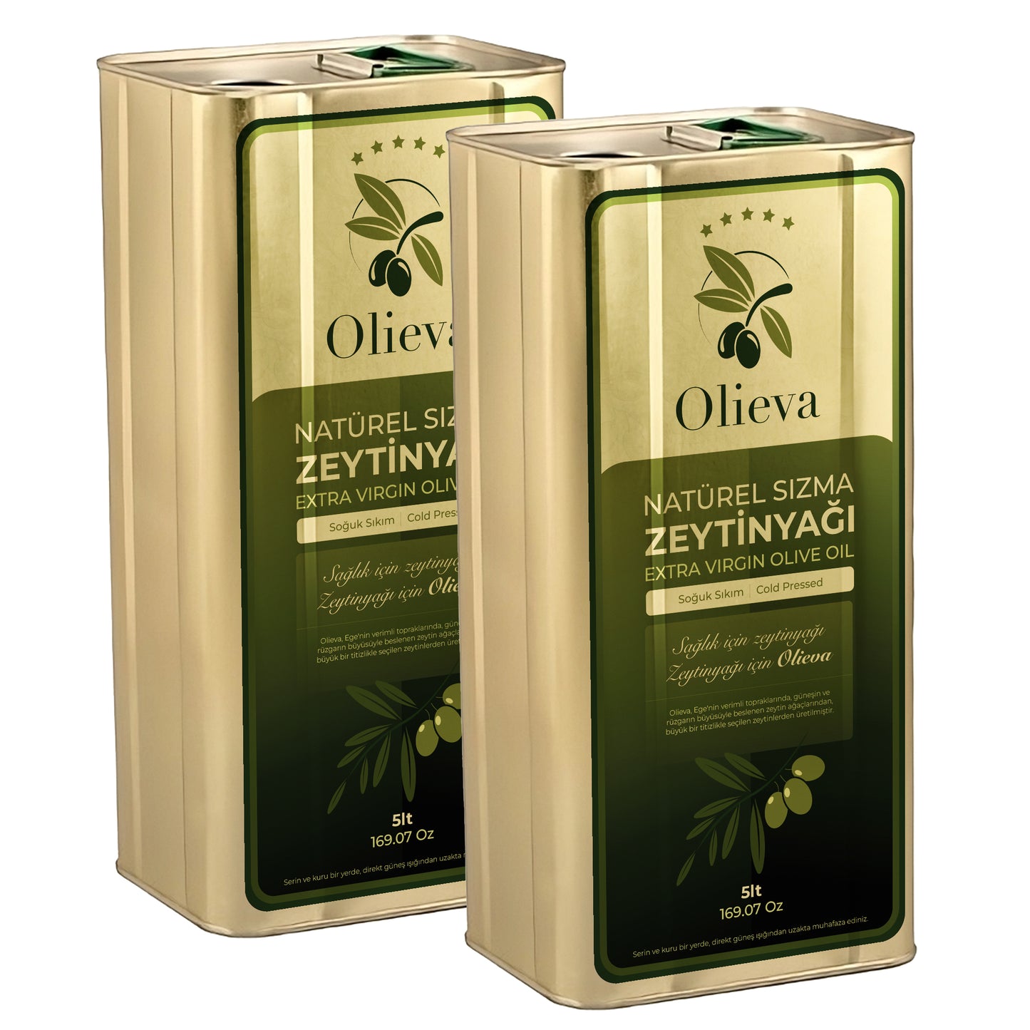 Olieva 2X5 Lt Naturel Sızma Zeytinyağı